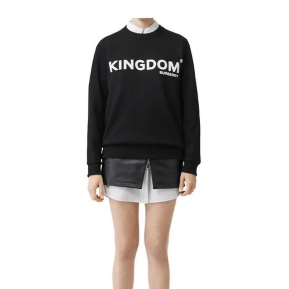 BURBERRY  Kingdom Print Cotton Sweatshirt - XXS - Picture 1 of 4